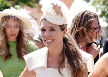 Carrie Johnson wears rented dress to Ascot as temperatures soar